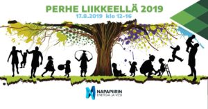 NeVe tapahtuma mainos Perhe Liikkeellä 17.8